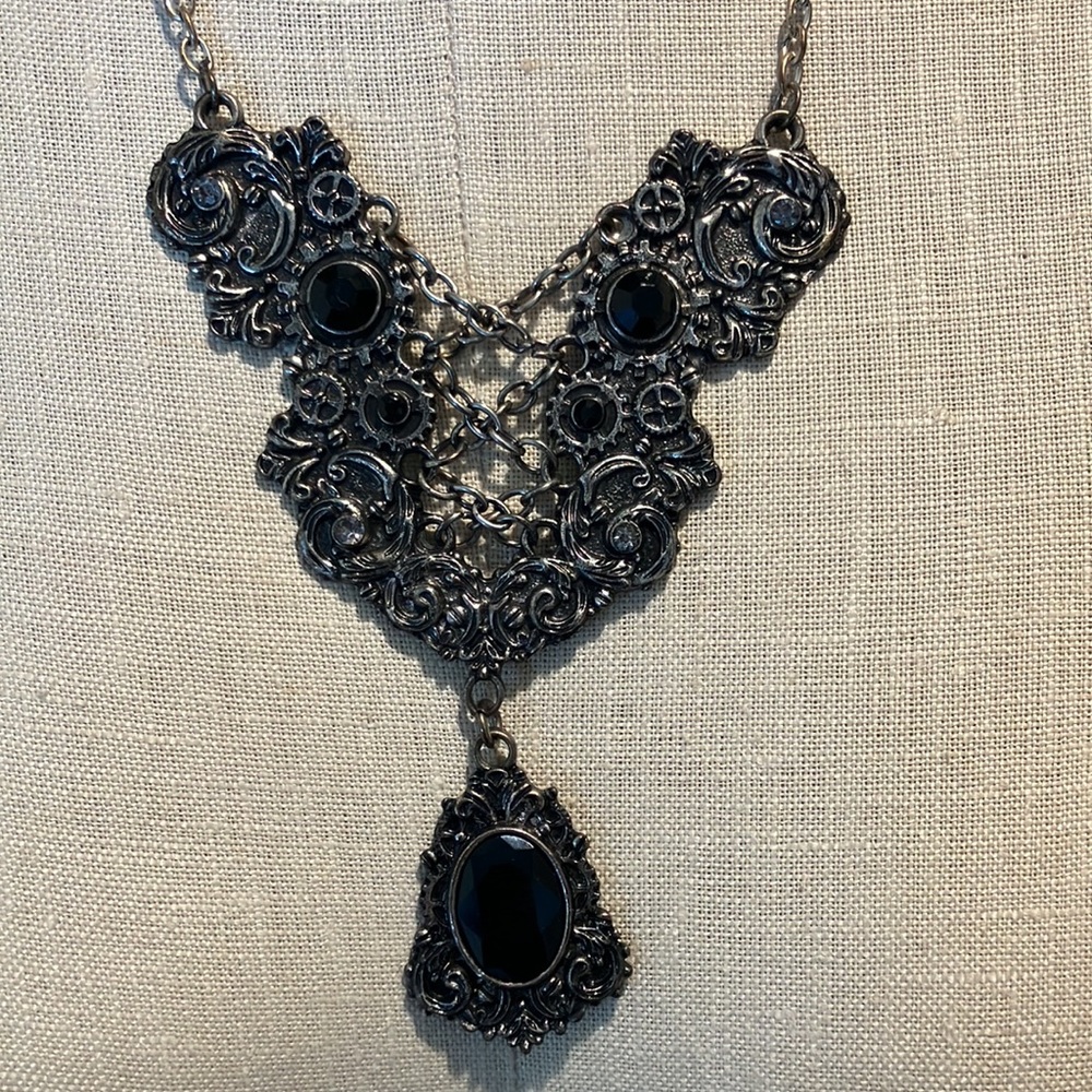 Steampunk Corset Jewel Necklace